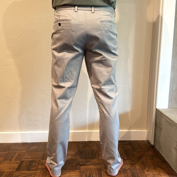 J. Crew Bowery stretch grey cotton flat front slim fit trouser pants - Picture 2 of 4